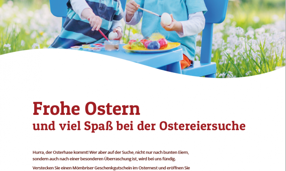 Frohe Ostern und viel Spaß bei der Ostereiersuche